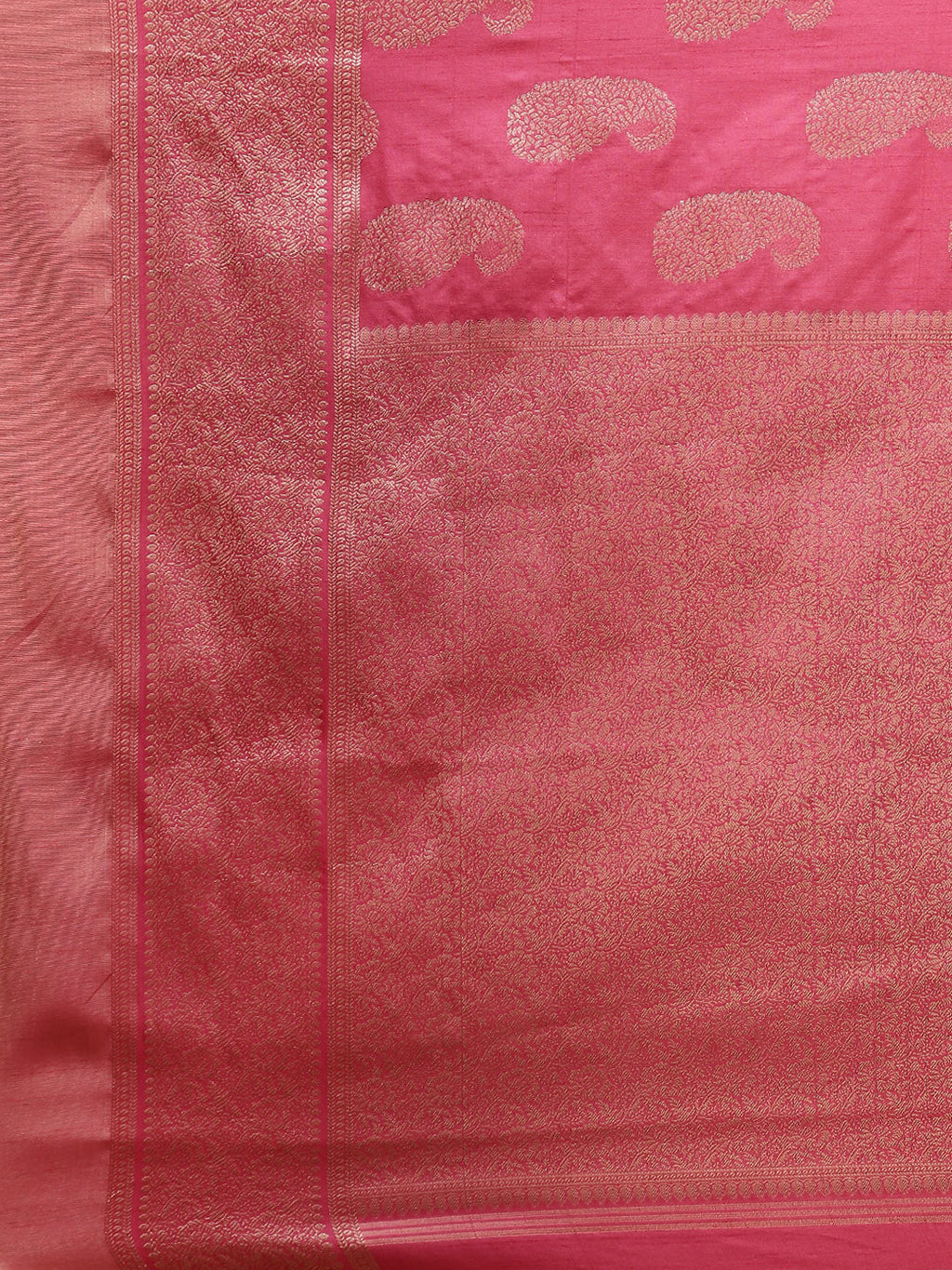 Zari Boder Booti Handloom Woven Saree