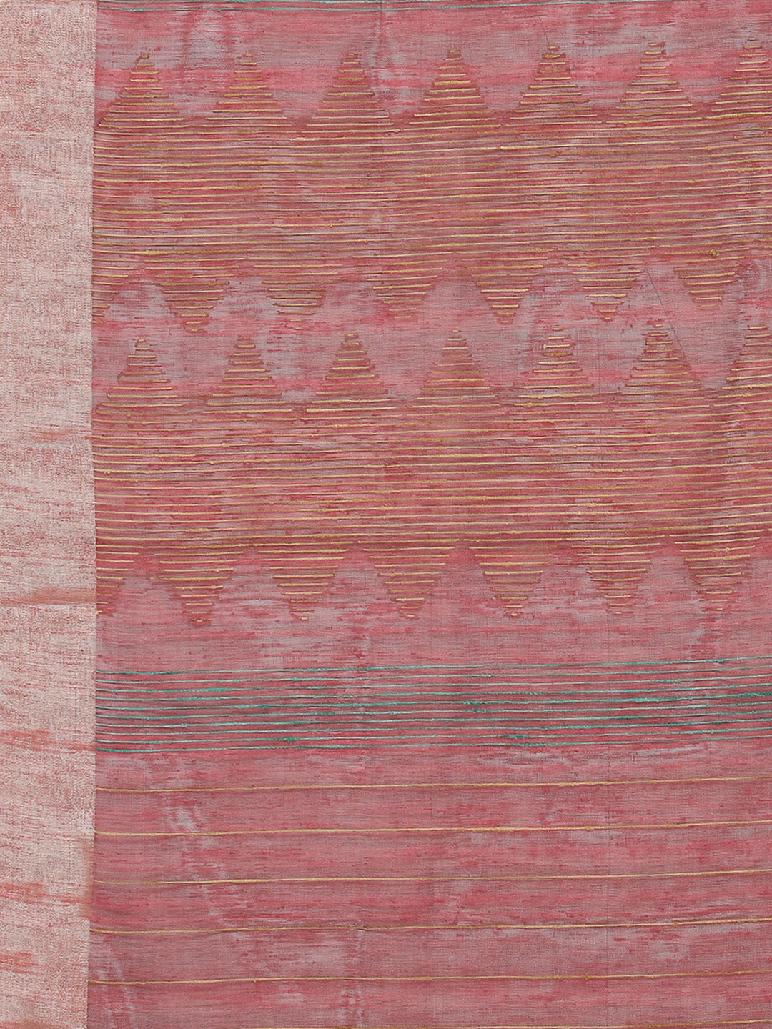 Plain Zari Border Woven Cotton Saree