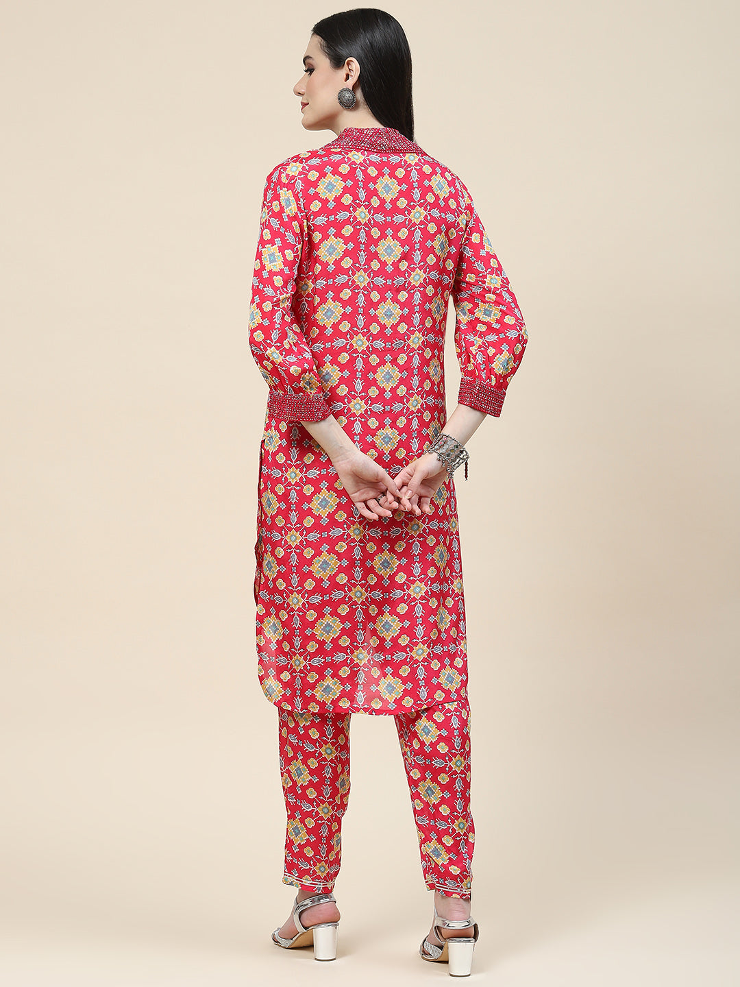 Printed Cotton Kurti With Pants