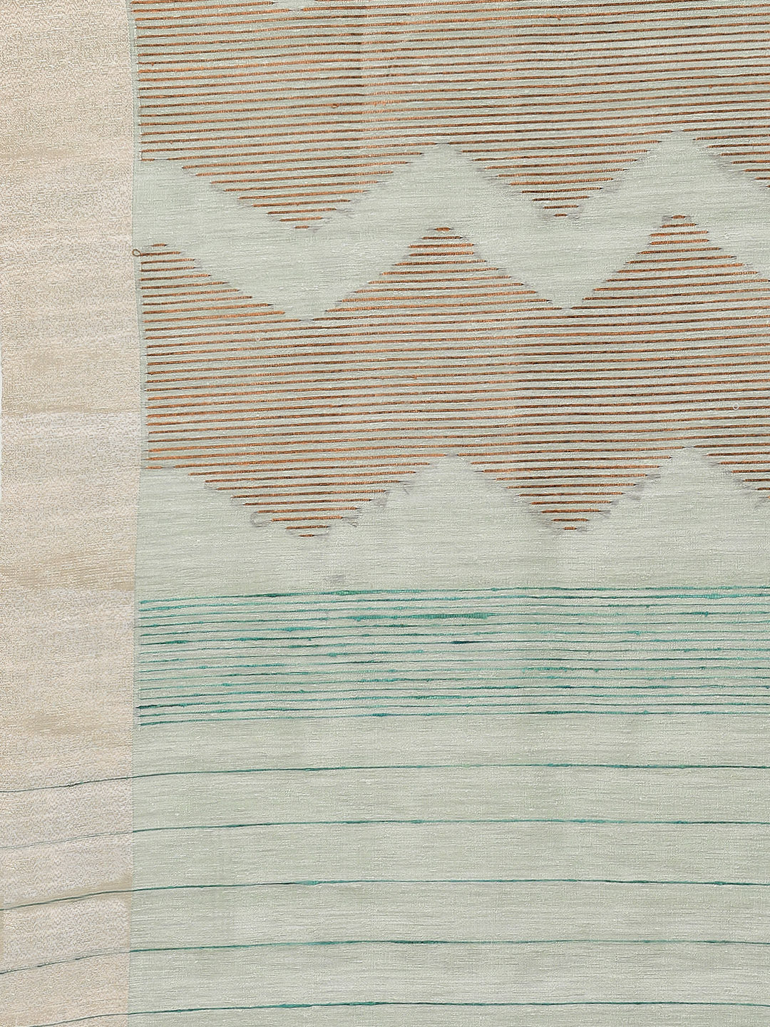 Plain Zari Border Woven Cotton Saree