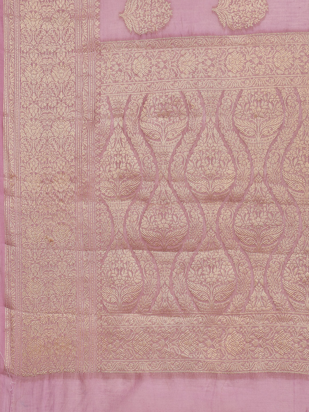 Zari Border Booti Cotton Woven Saree