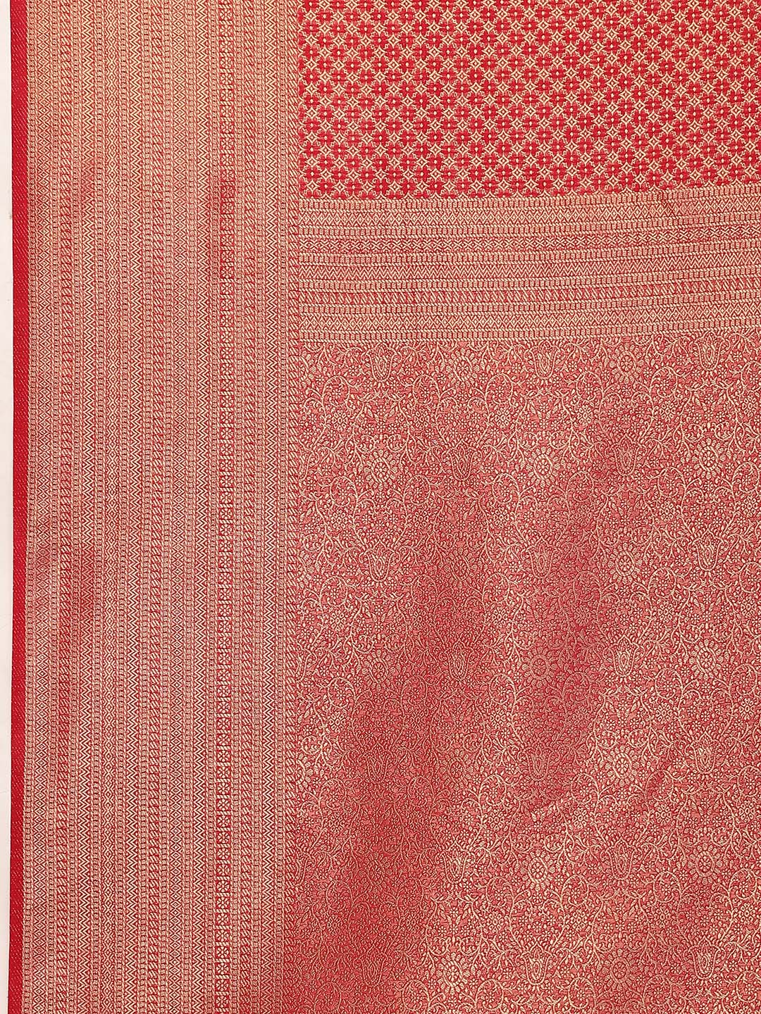Brocade Zari Jaal Handloom Woven Saree