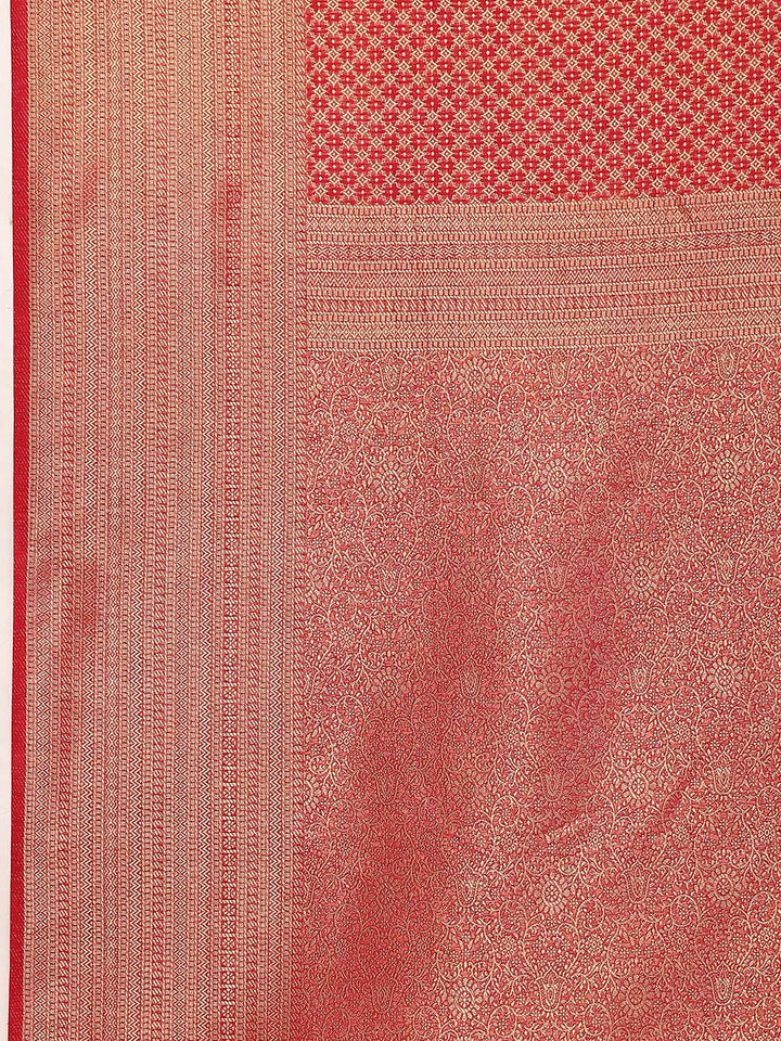 Brocade Zari Jaal Handloom Woven Saree