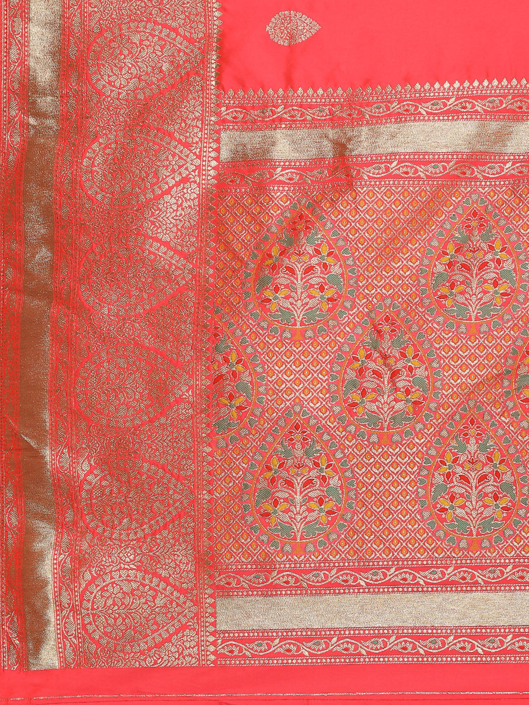 Zari Booti Woven Art Silk Banarsi Saree