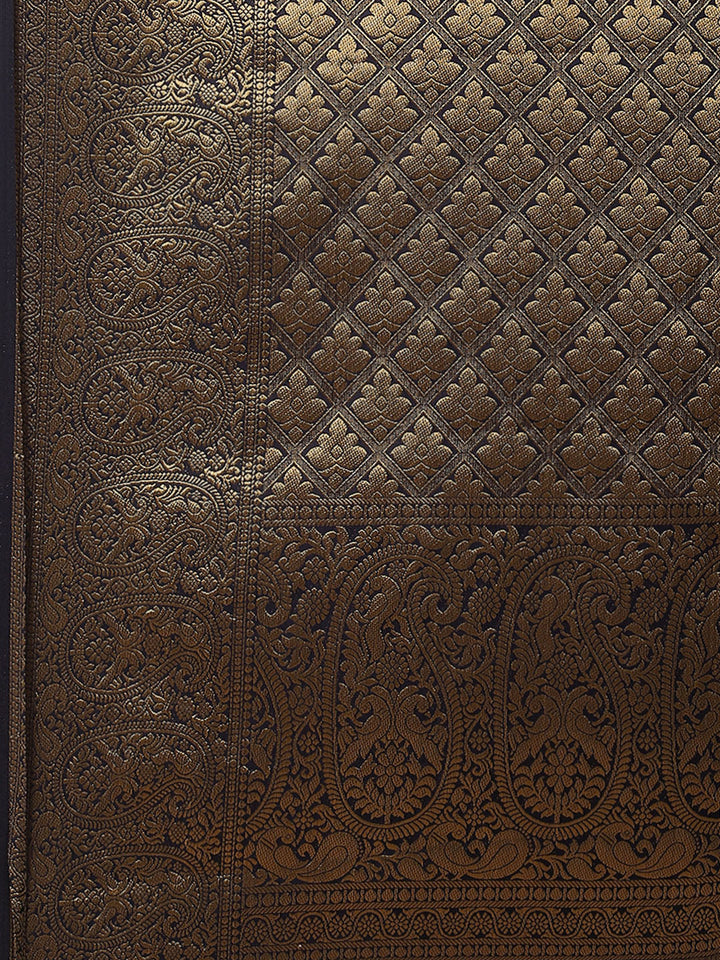 Zari Border Booti Art Handloom Woven Saree