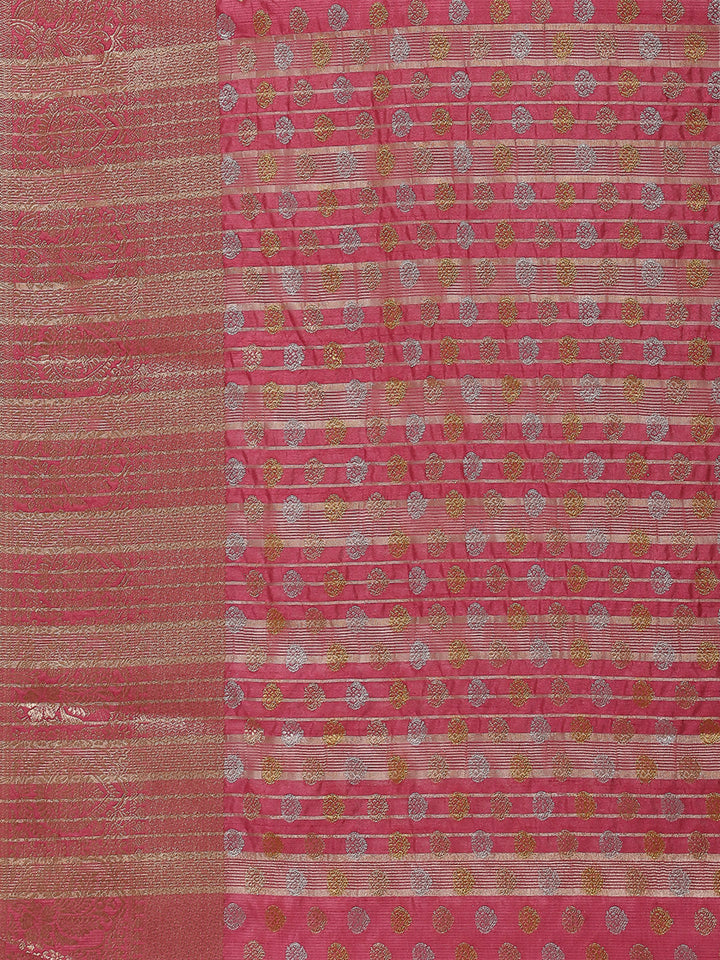 Zari Booti Woven Handloom Saree