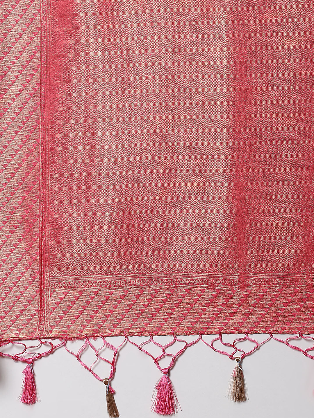 Brocade Zari Jaal Art Handloom Woven Saree