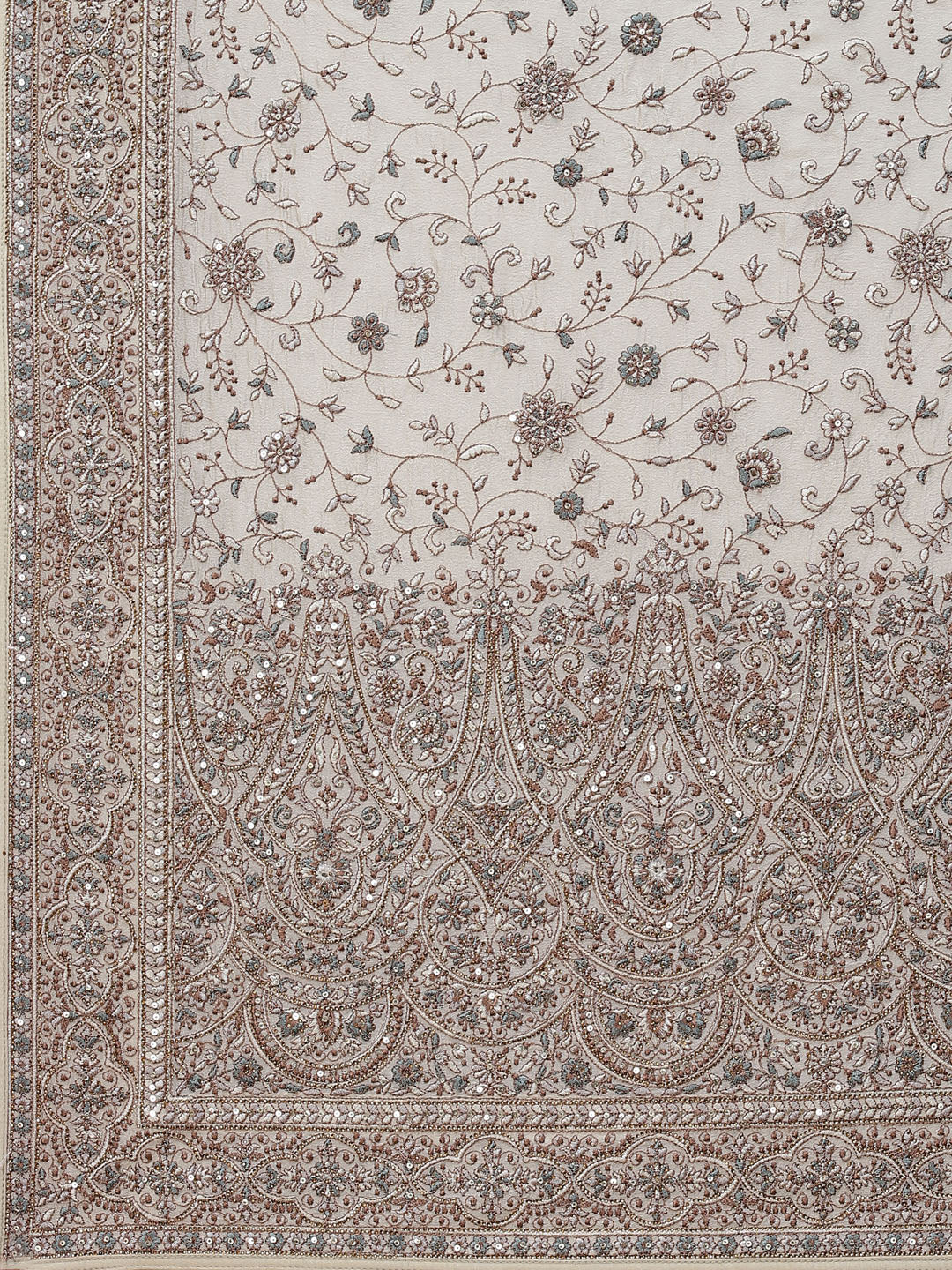 Resham Jaal Organza Embroidered Saree