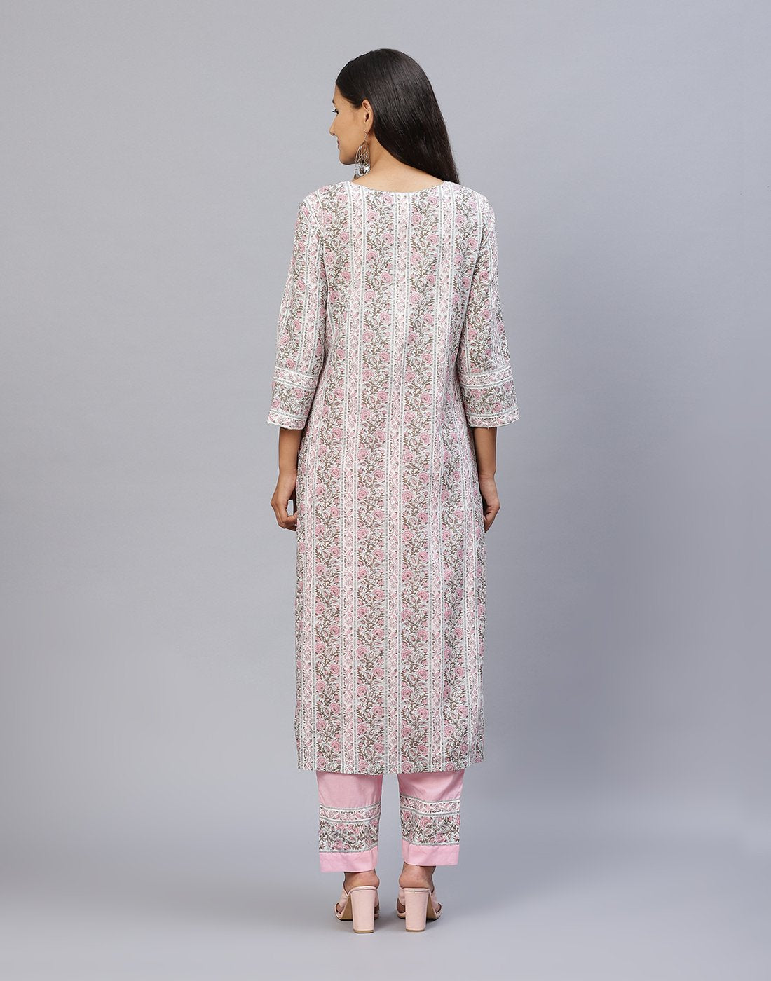 Cotton Printed Kurti Pant Set