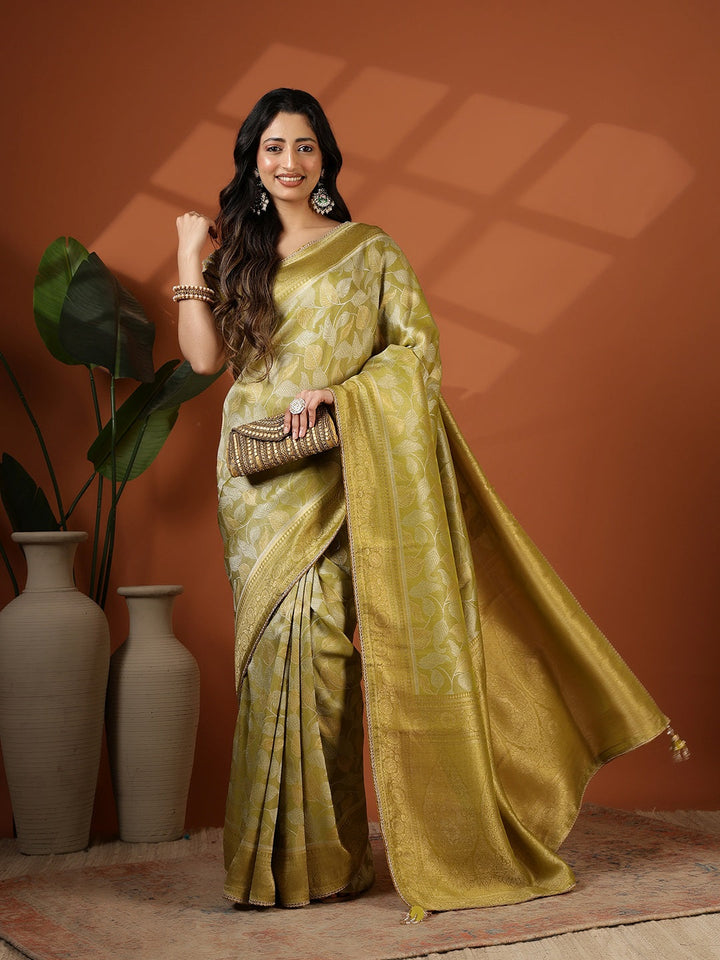 Embroidered Banarasi Saree