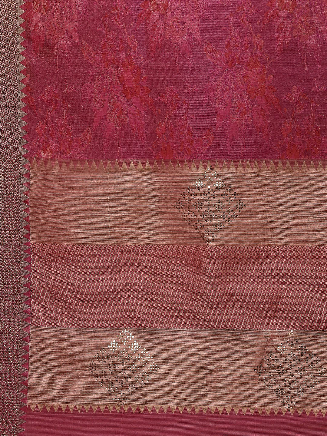 Sequin Embroidered Handloom Woven Saree