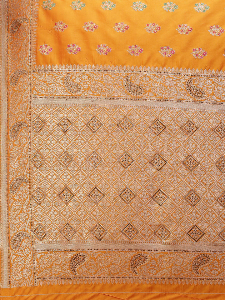 Stone Booti Banarasi Woven Saree