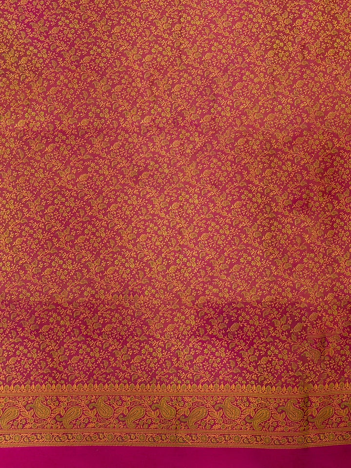 Rani Woven Design Satan Resham Banarasi Saree