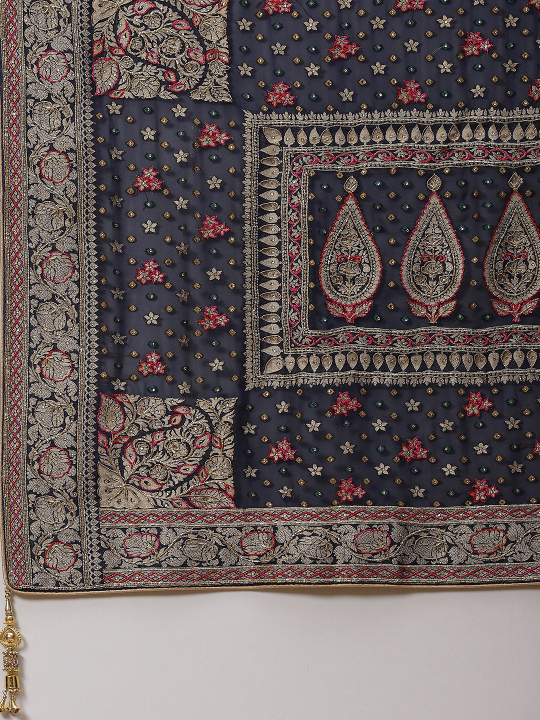 Gharchola Banarsi Handloom Embroided Saree
