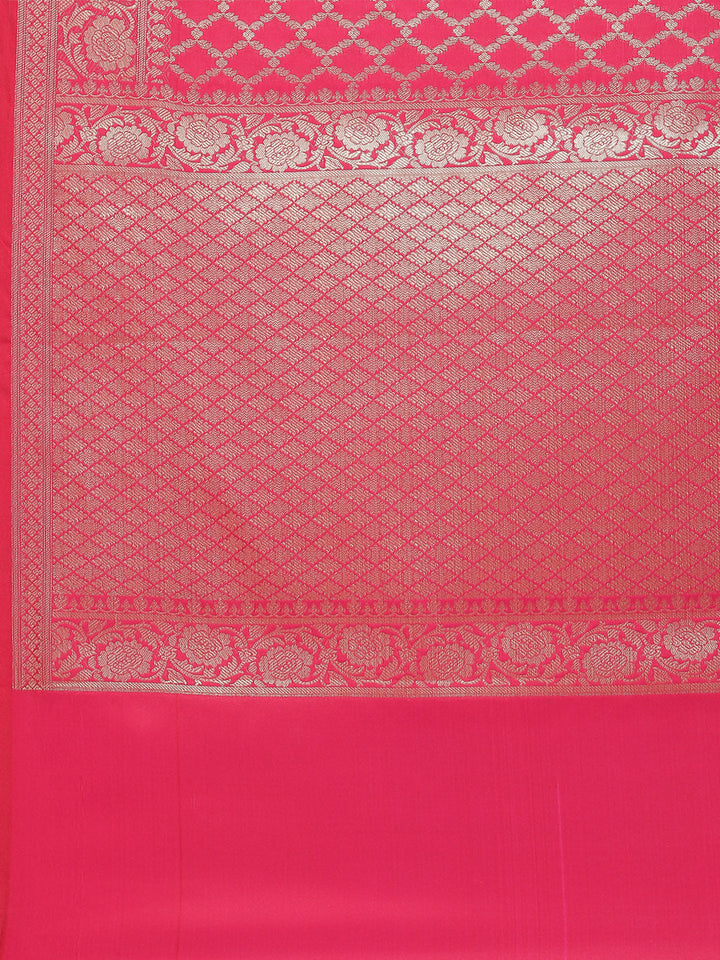 Zari Jaal Woven Cotton Saree