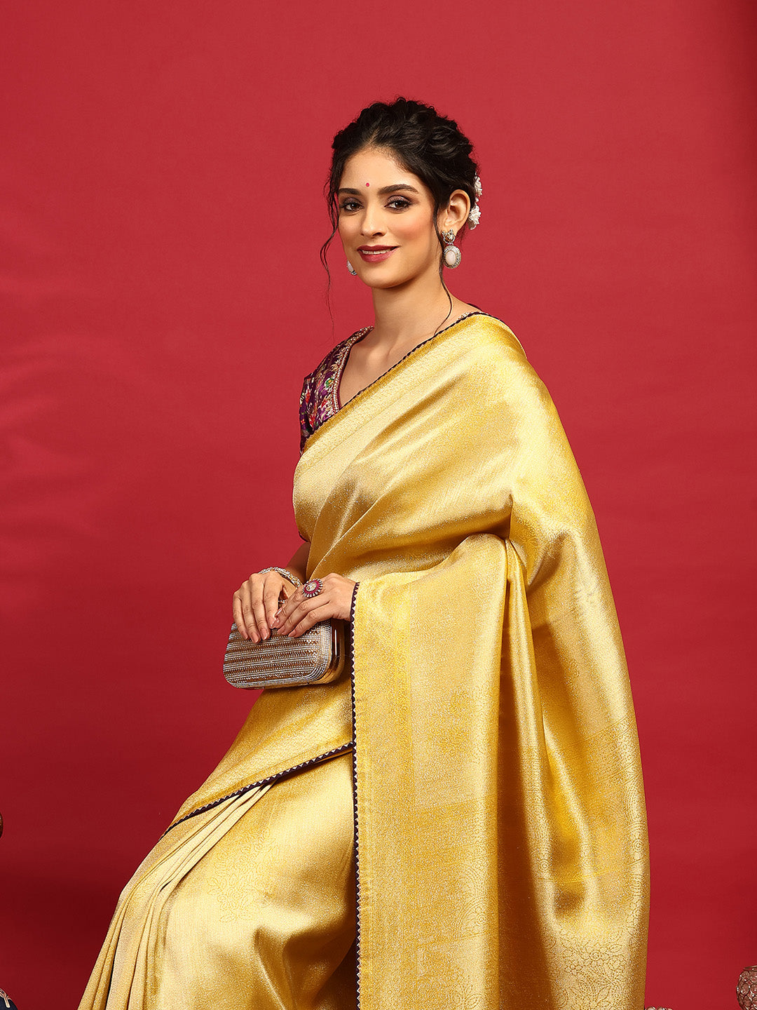 Embroidered Banarasi Saree