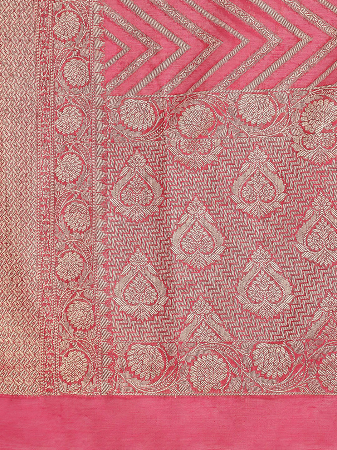 Zari Jaal Cotton Woven Saree