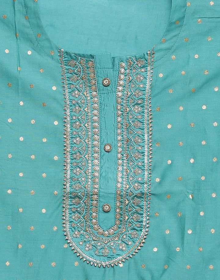 Chanderi Embroidered Suit Piece