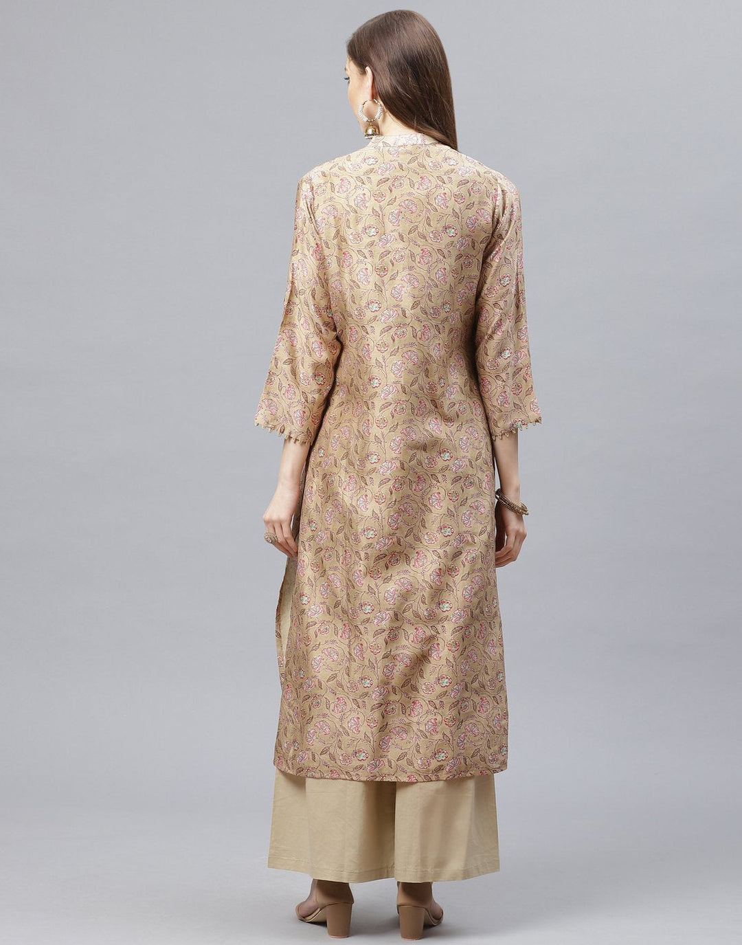 Cotton Chanderi Kurta with Plazzo