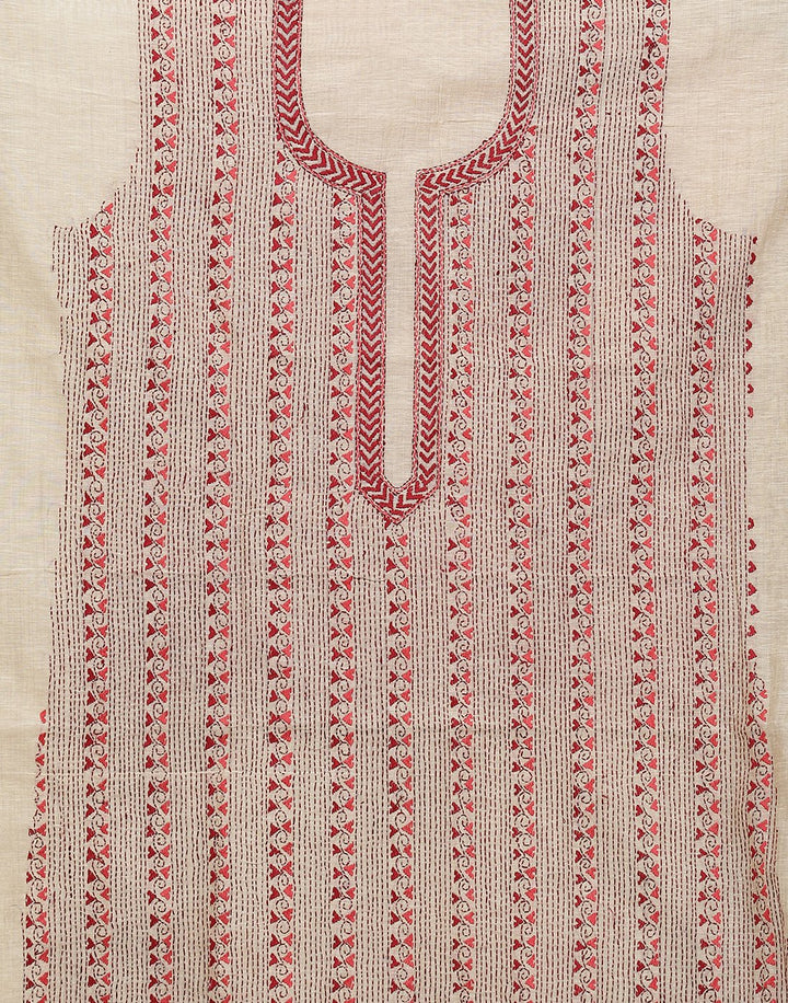 Chanderi Embroidered Suit Piece