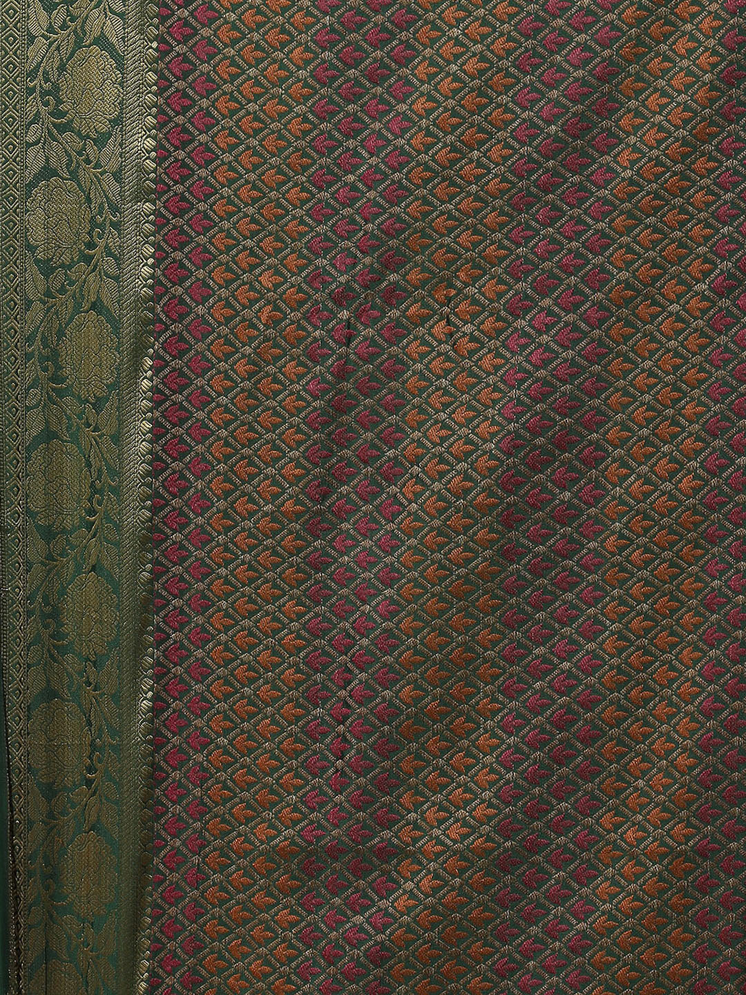 Floral Zari Jaal Handloom Woven Saree