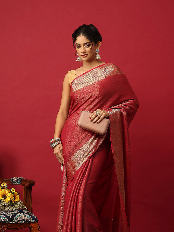 Plain Georgette Saree