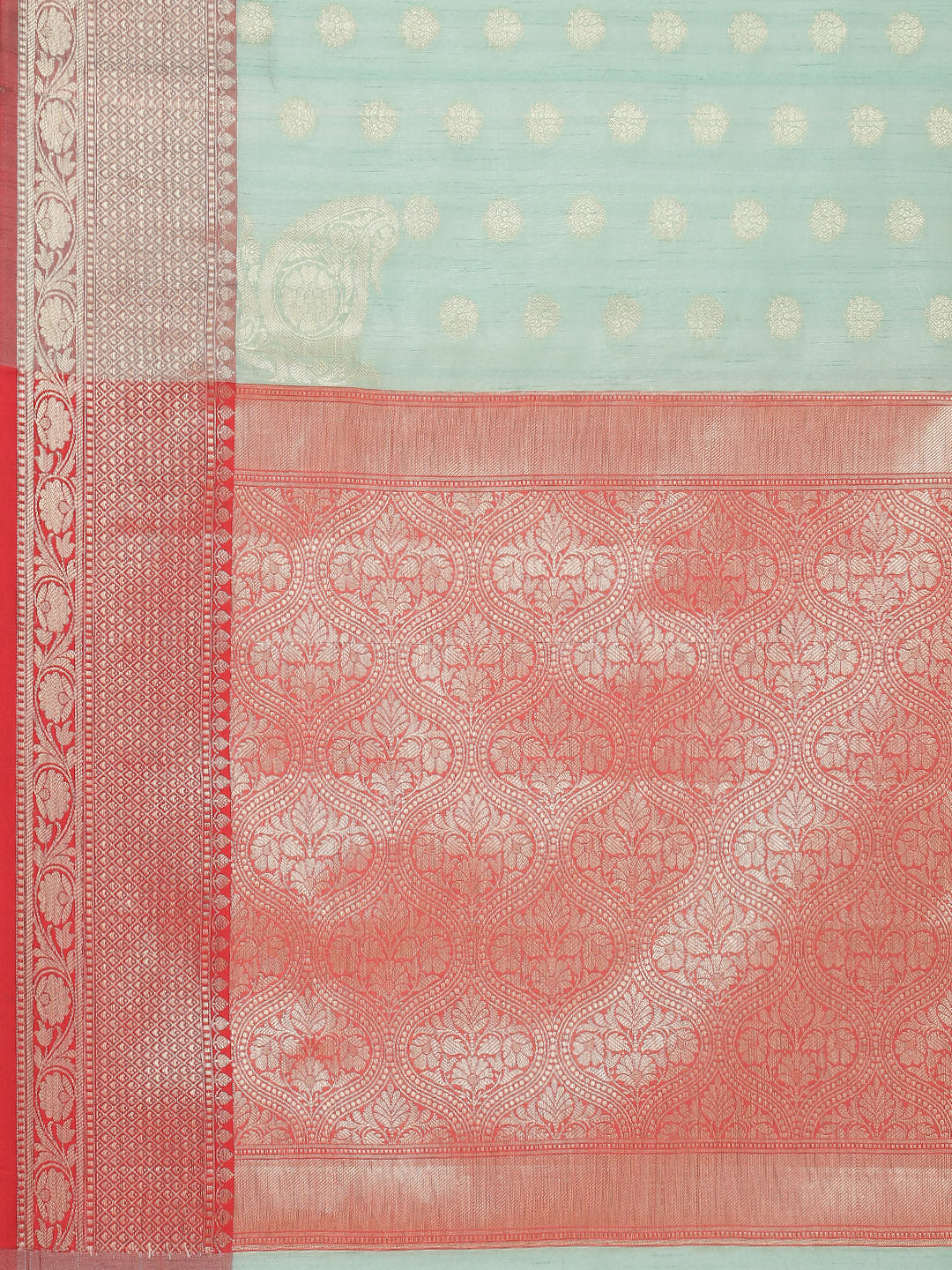 Zari Booti Cotton Woven Saree