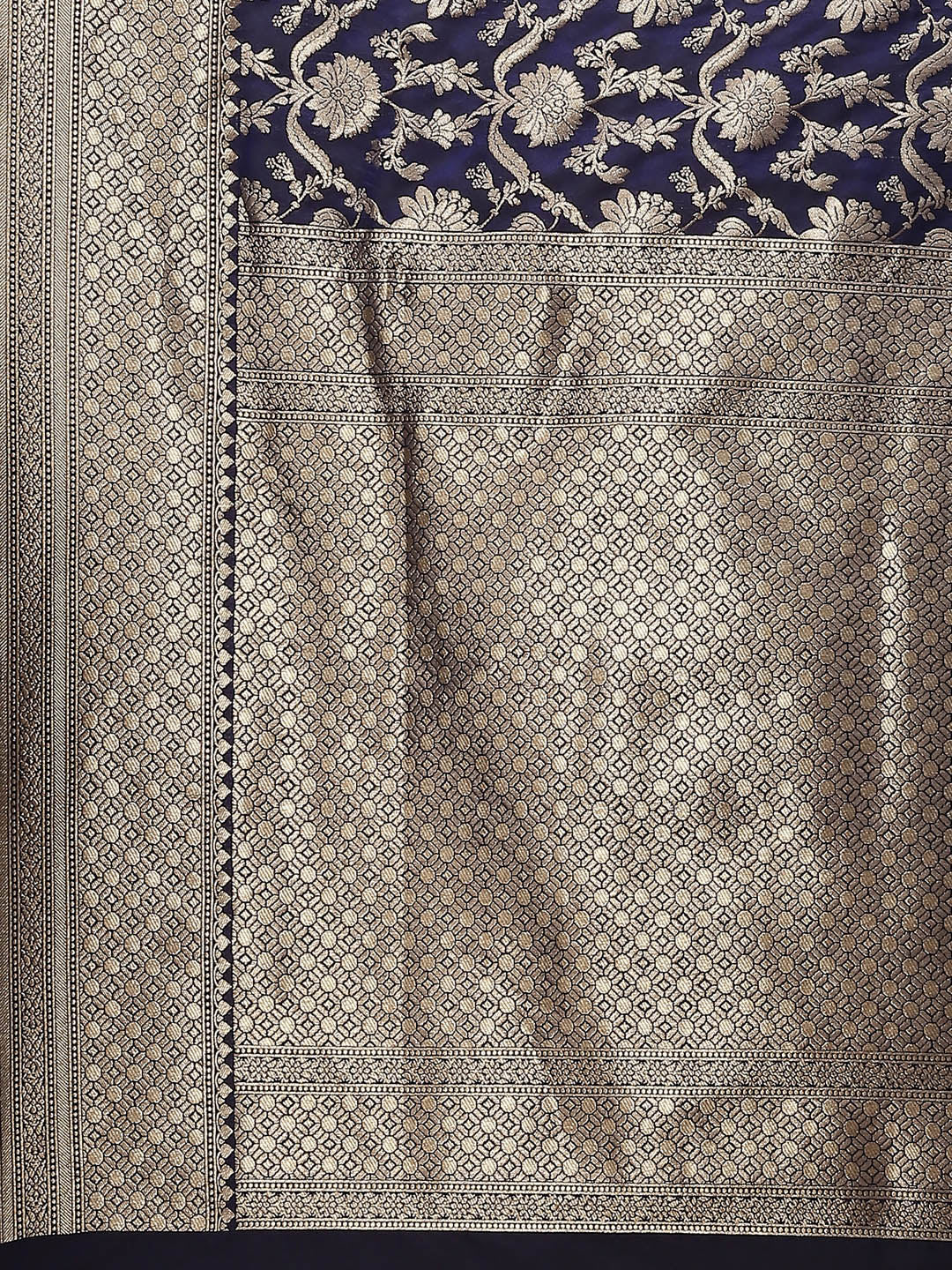 Zari Jaal Banarasi Woven Saree