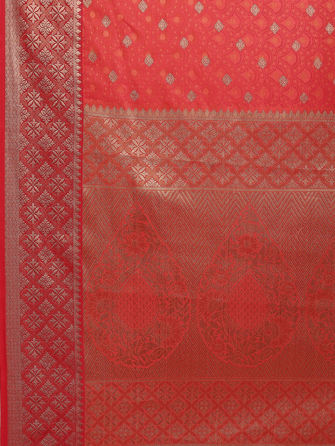 Zari Border Booti Handloom Woven Saree