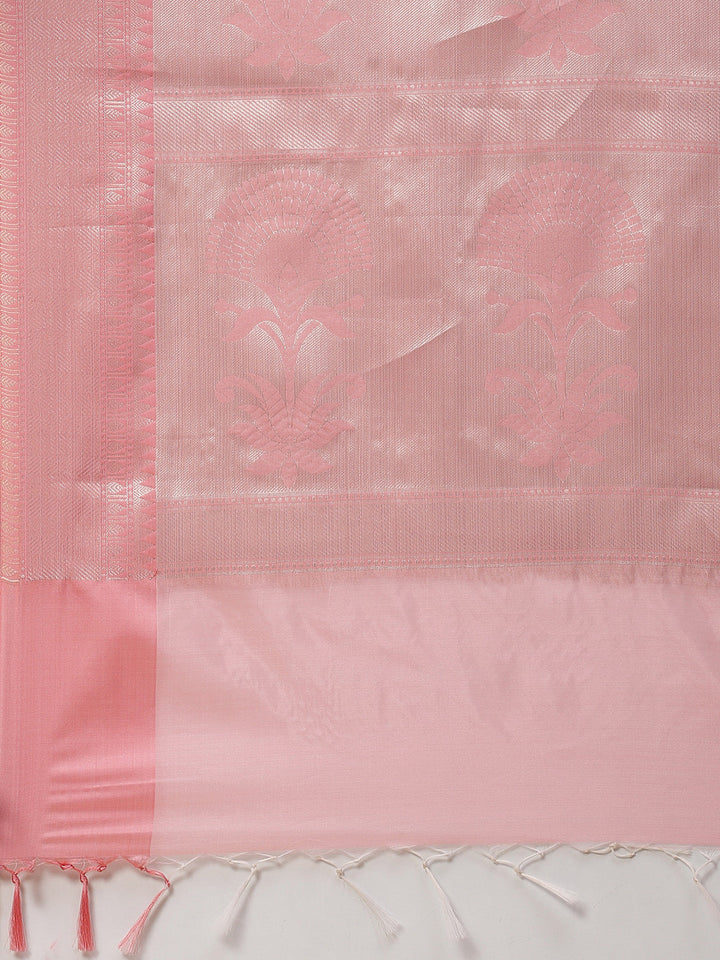 Zari Jaal Cotton Woven Saree