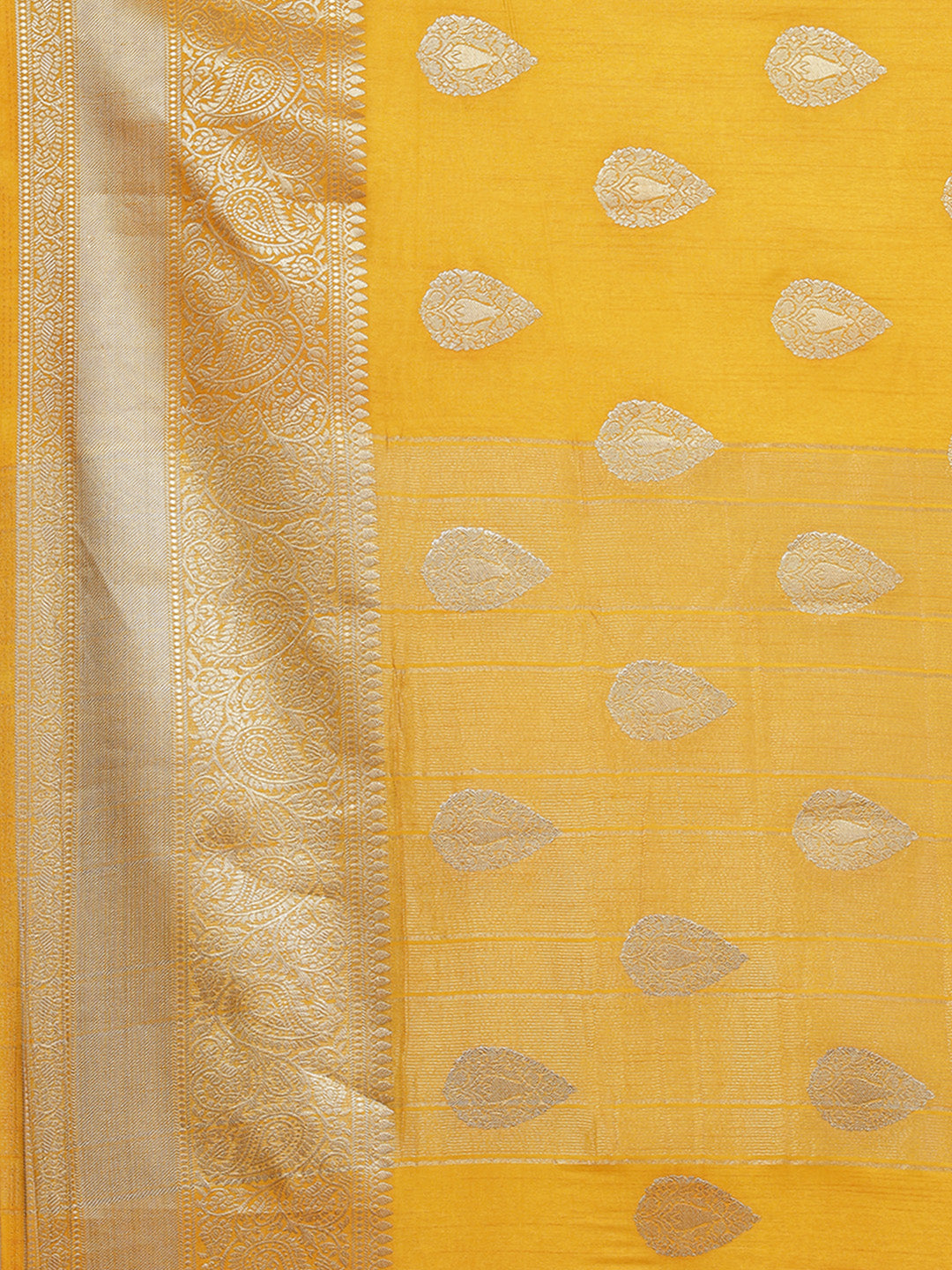 Zari Border Booti Handloom Woven Saree
