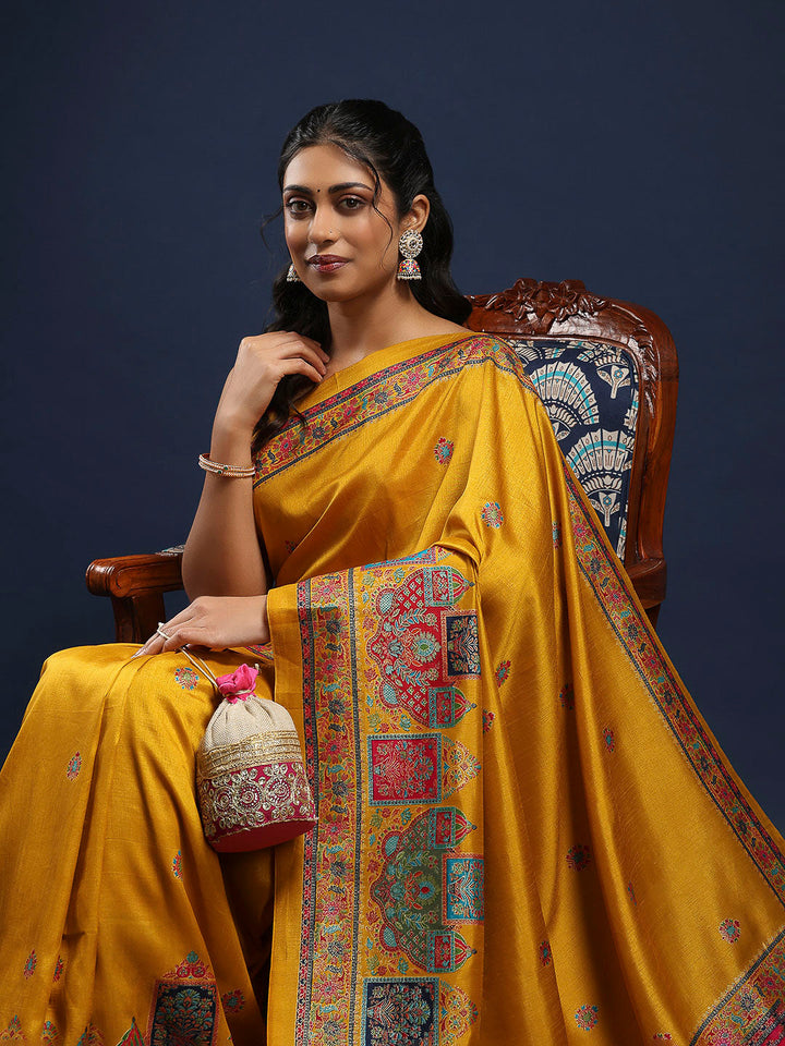 Digital Printed Art Silk Saree