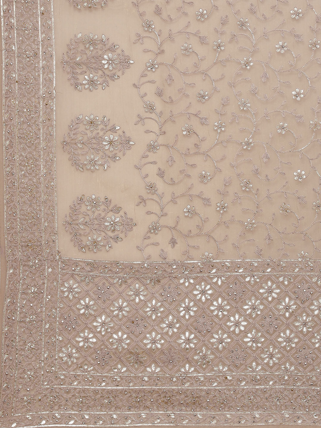 Resham Jaal Embroidered Organza Saree