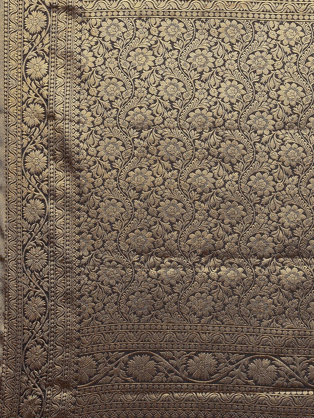 Zari Border Booti Art Handloom Woven Saree