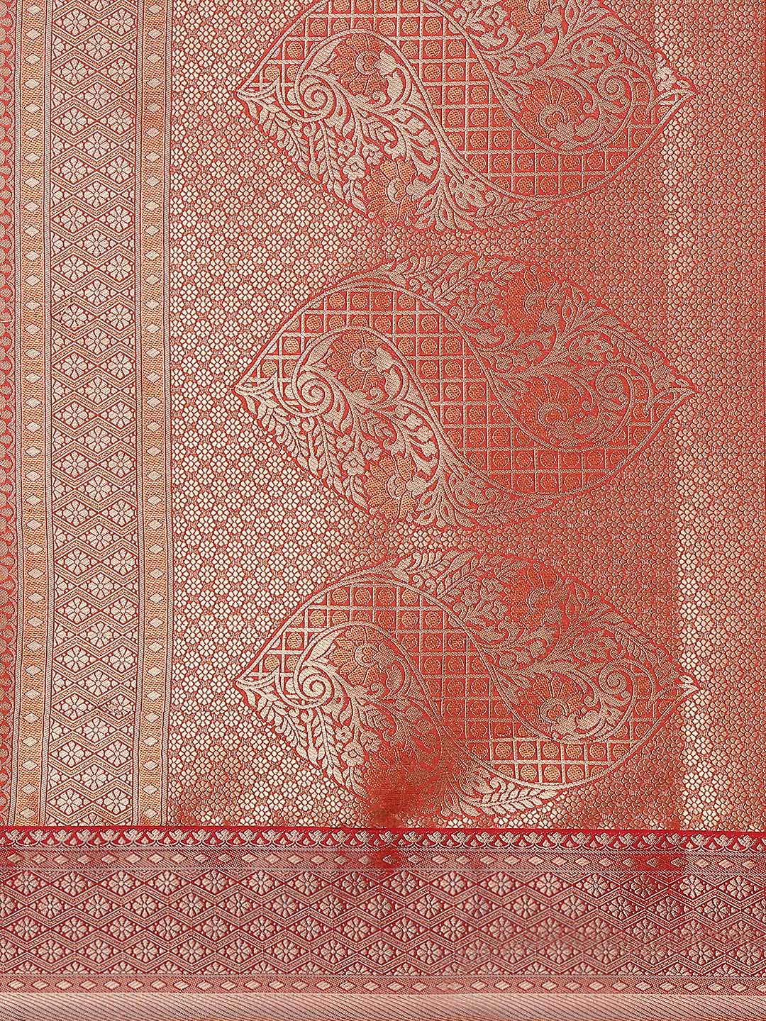Zari Border Booti Linen Woven Saree