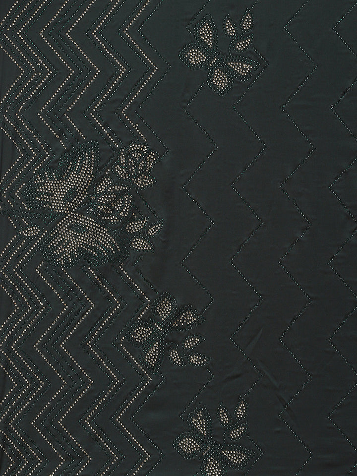 Stone Embroidered Satin Saree