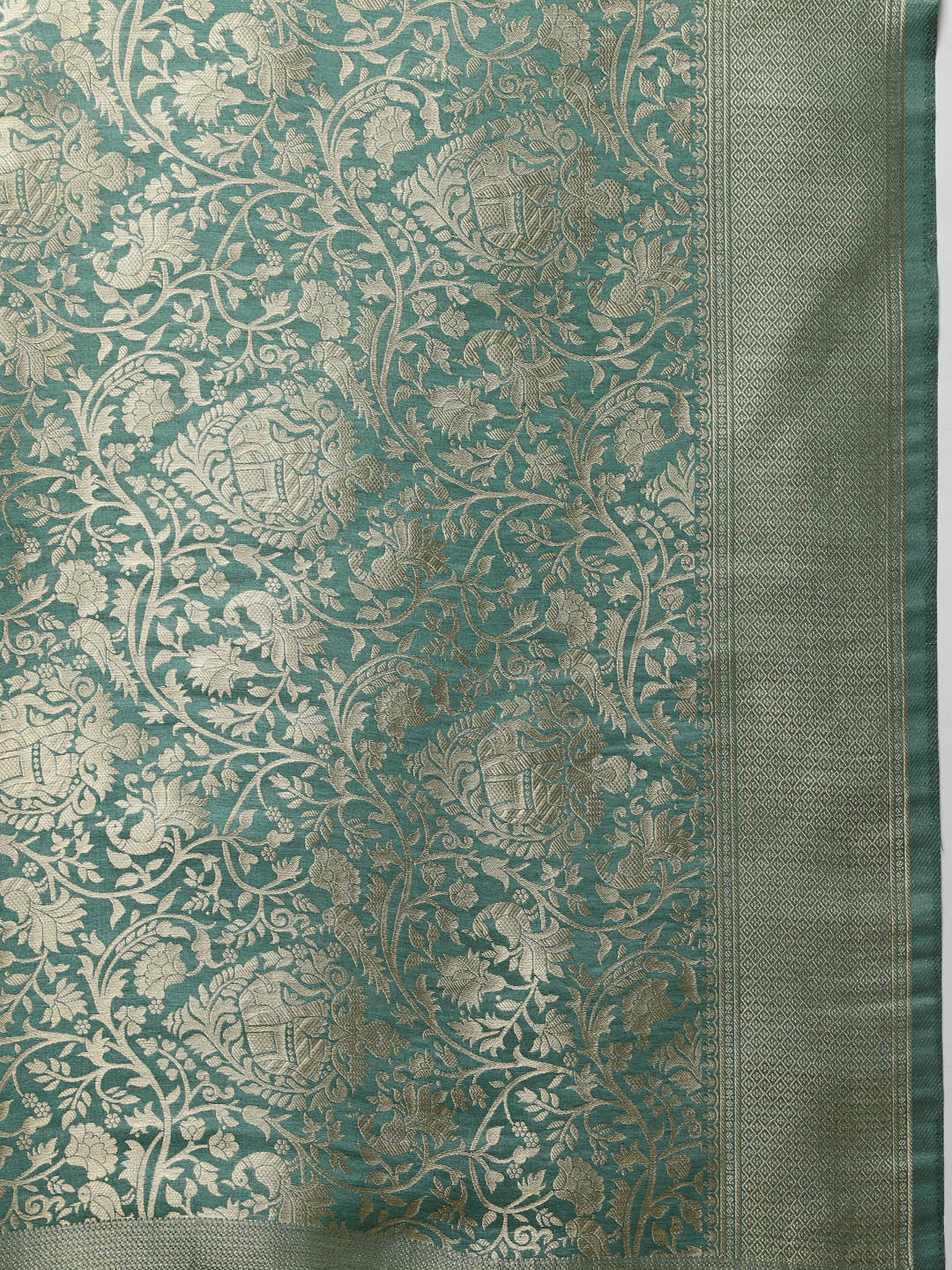 Ethnic Motifs Woven Handloom Saree