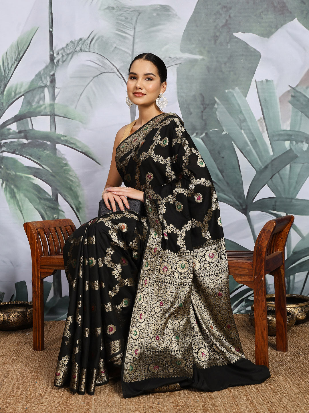 Zari Woven Cotton Blend  Saree