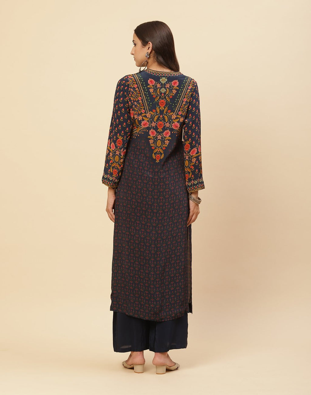 Digital Printed Crepe Salwar Kameez Stitched Suit With Georgette Dupatta