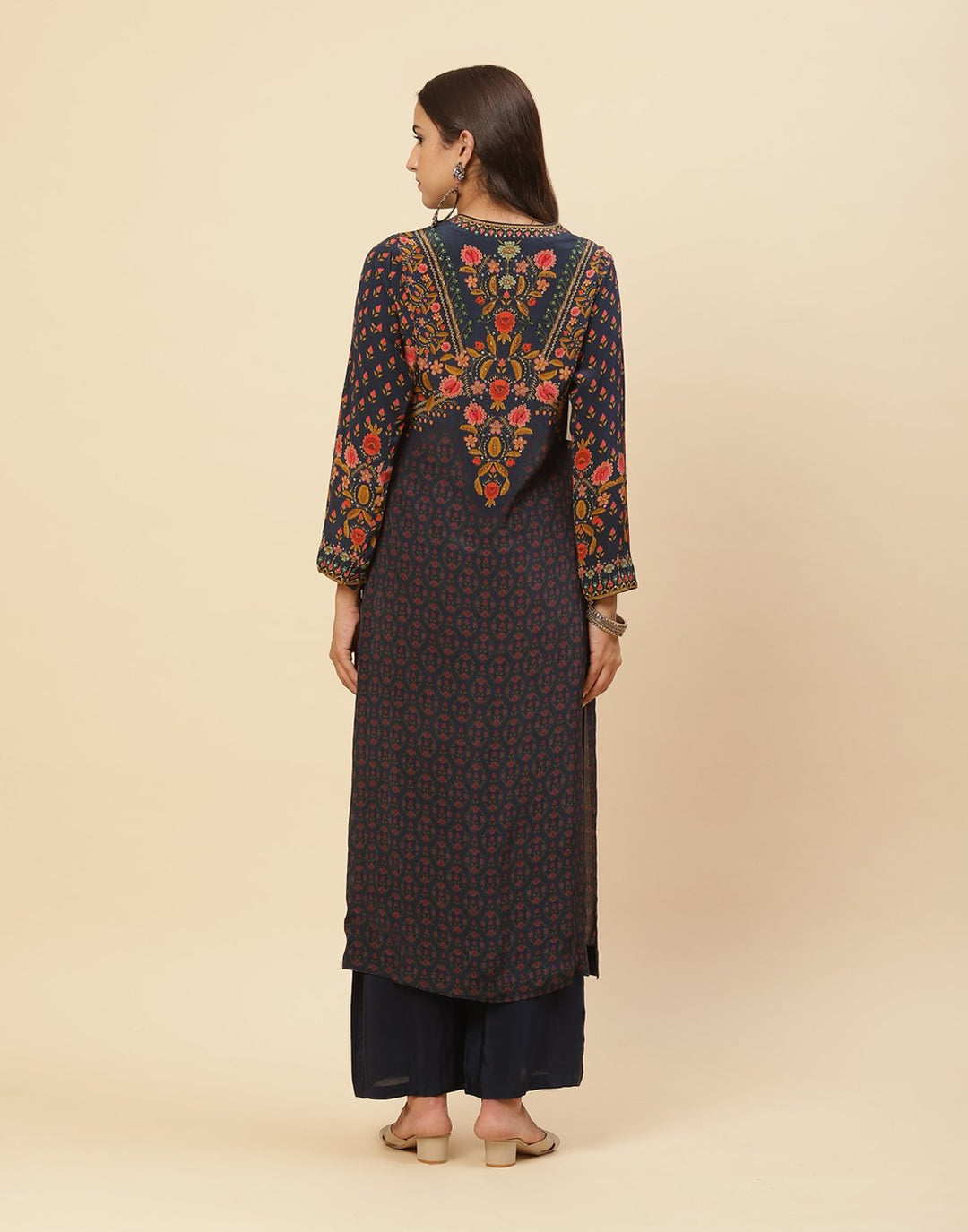 Digital Printed Crepe Salwar Kameez Stitched Suit With Georgette Dupatta