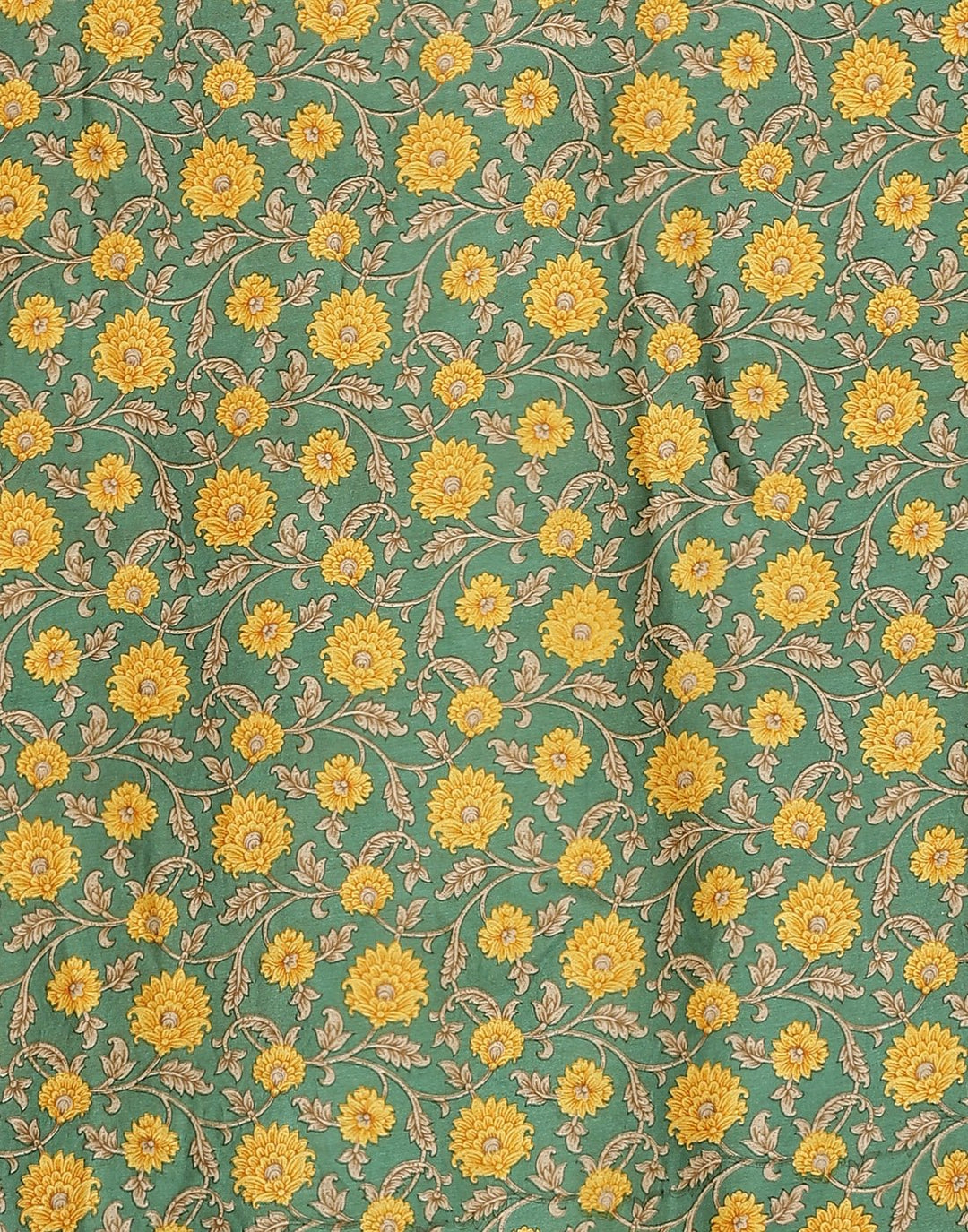 Printed Chanderi Suit Piece