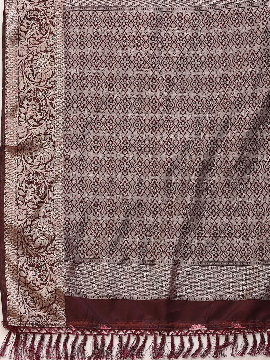Digital Floral Printed Handloom Saree