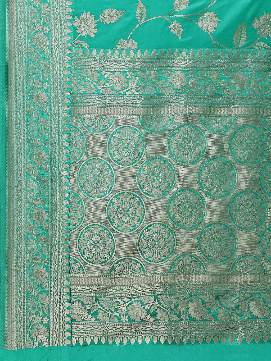 Floral Zari Jaal Handloom Woven Saree