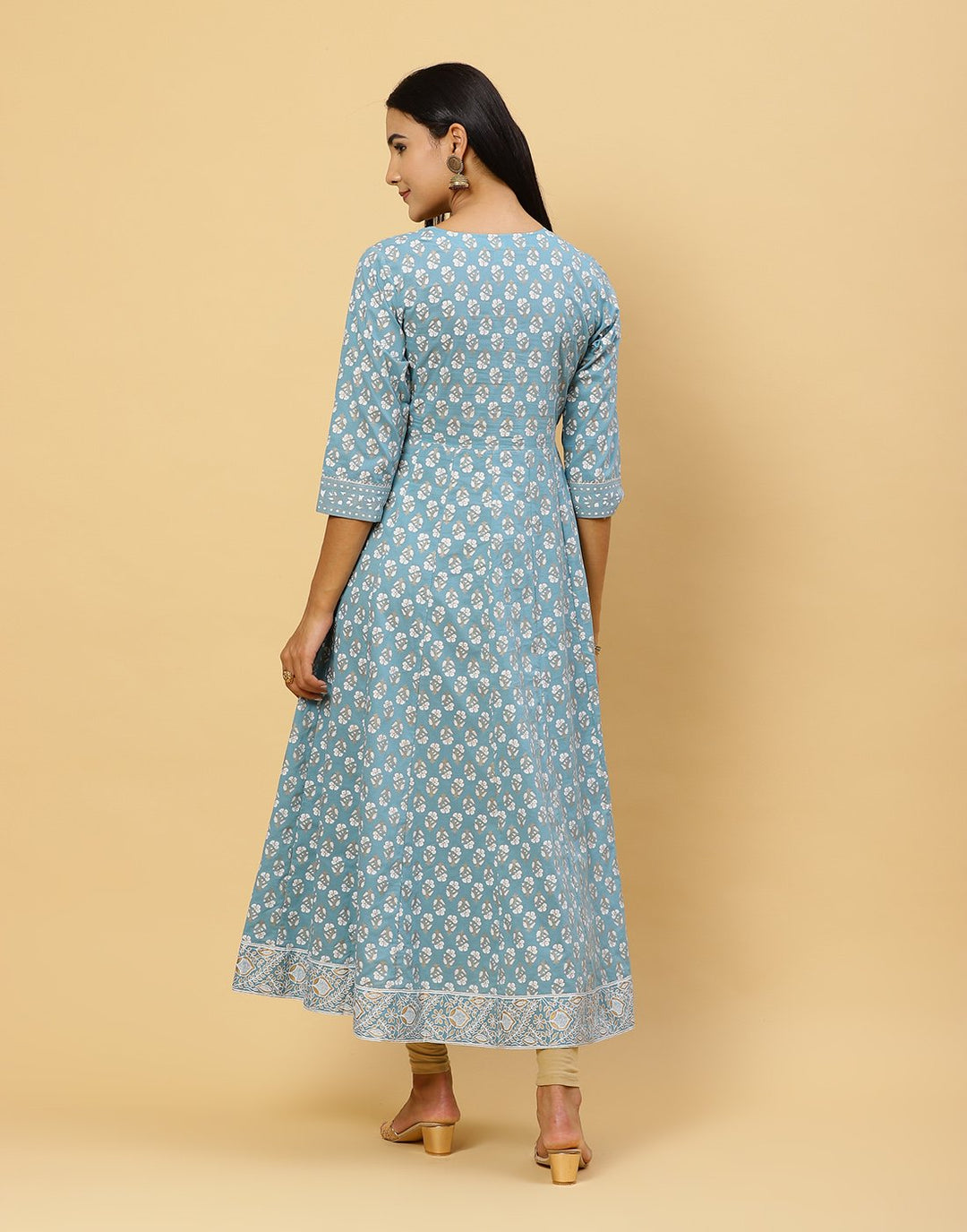 Printed Cotton Anarkali Kurti