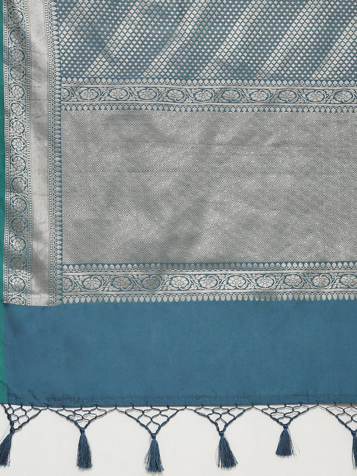 Zari Jaal Woven Banarsi Saree