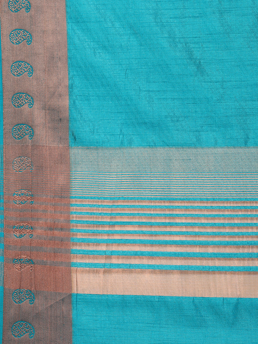 Plain Zari Border Handloom Woven Saree