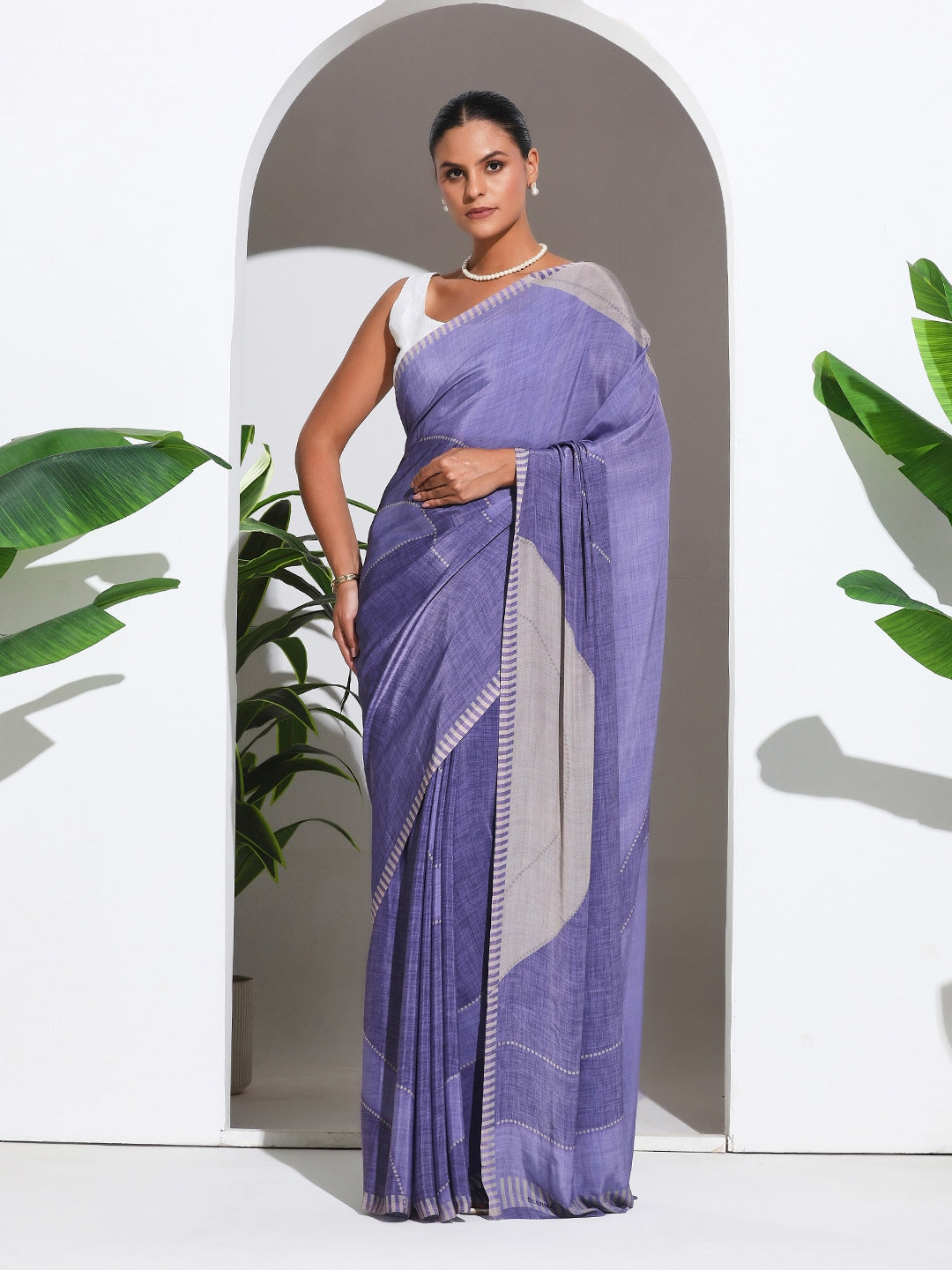 Digital Printed Crepe Saree