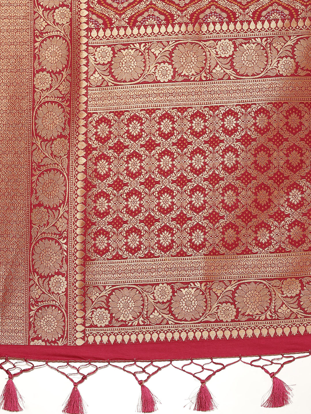 Bandhez Art Handloom Saree with Zari Border
