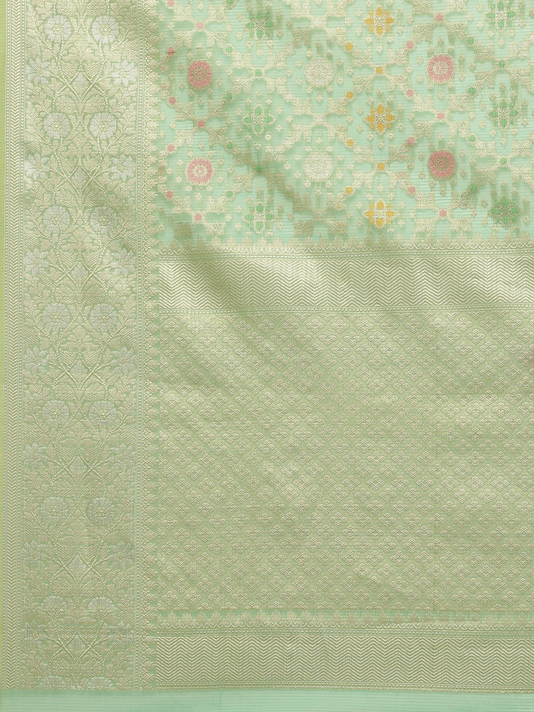 Zari Jaal Cotton Woven Saree