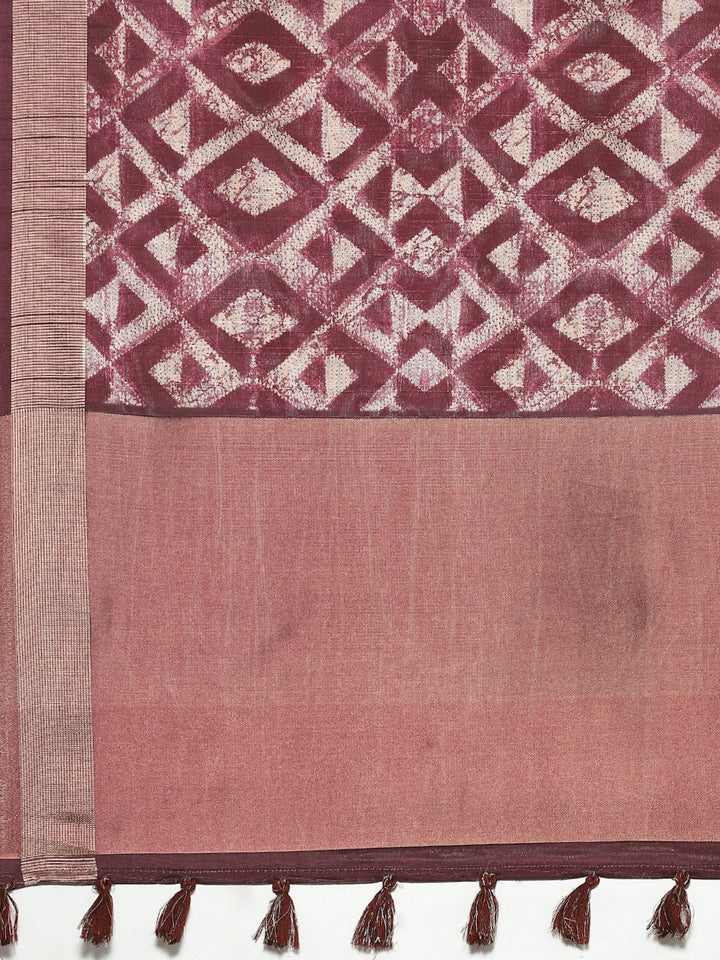 Digital Print Art Tussar Saree